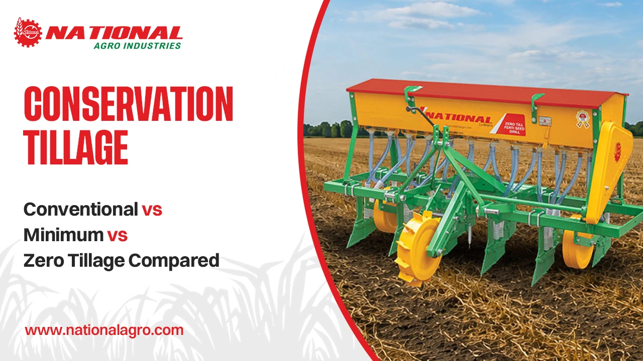 Conventional vs Minimum vs Zero Tillage Compared